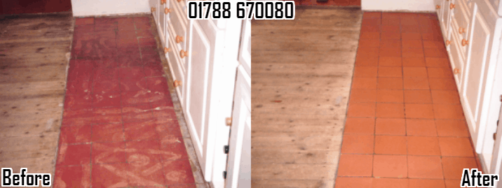 Quarry-Tiles cleaned and sealed in Rugby 01788 670080