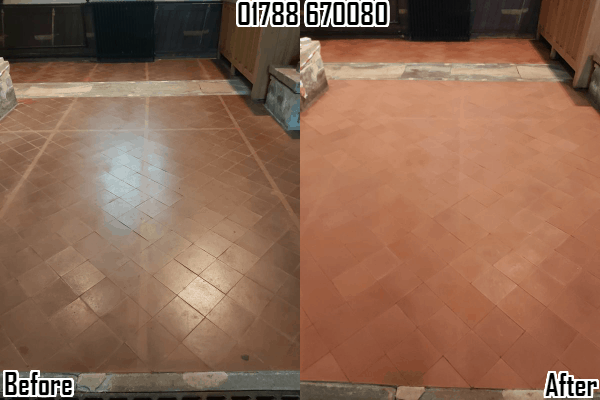 Quarry tile cleaning and sealing in Newton & Rugby 01788 670080
